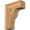Ekena Millwork Funston Block Rough Sawn Bracket, Western Red Cedar, 6"W x 18"D x 22"H BKT06X18X22FST05RWR - alternate 1